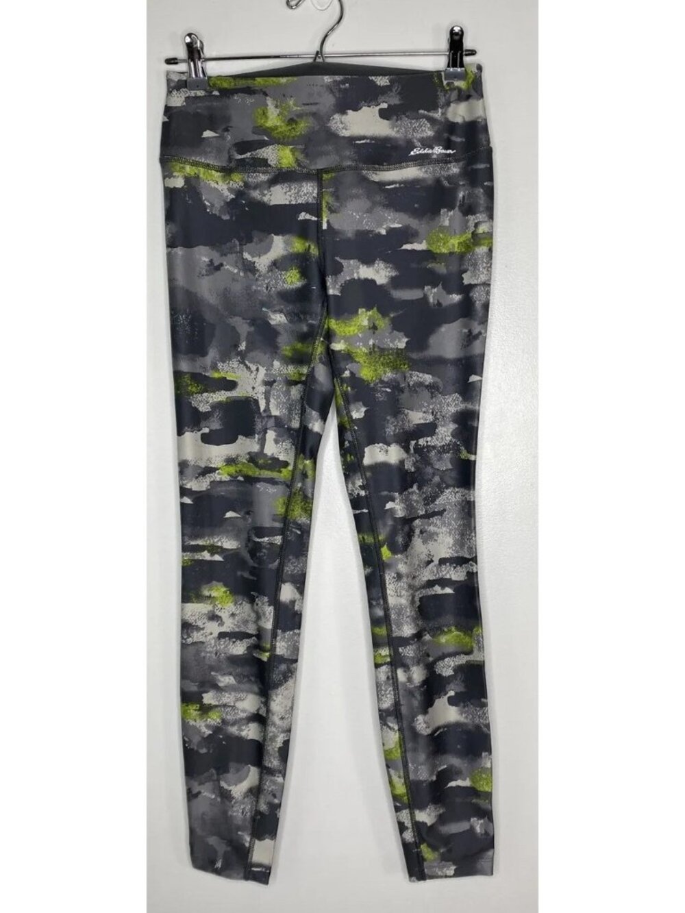 Eddie Bauer Size S Green Camo Leggings Athletic Workout Pants